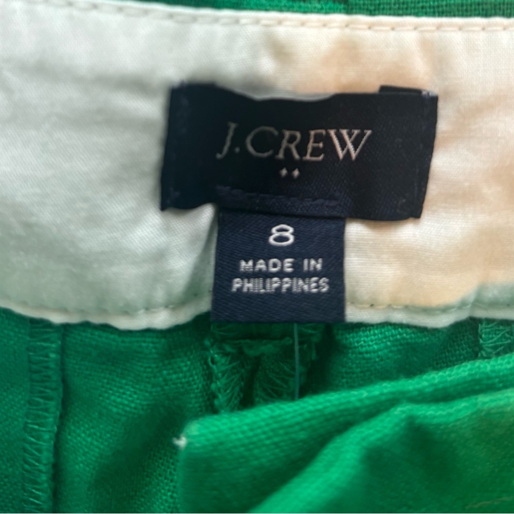NWT J. Crew Factory Linen-Blend Scalloped Hem Shorts - Picture 7 of 10